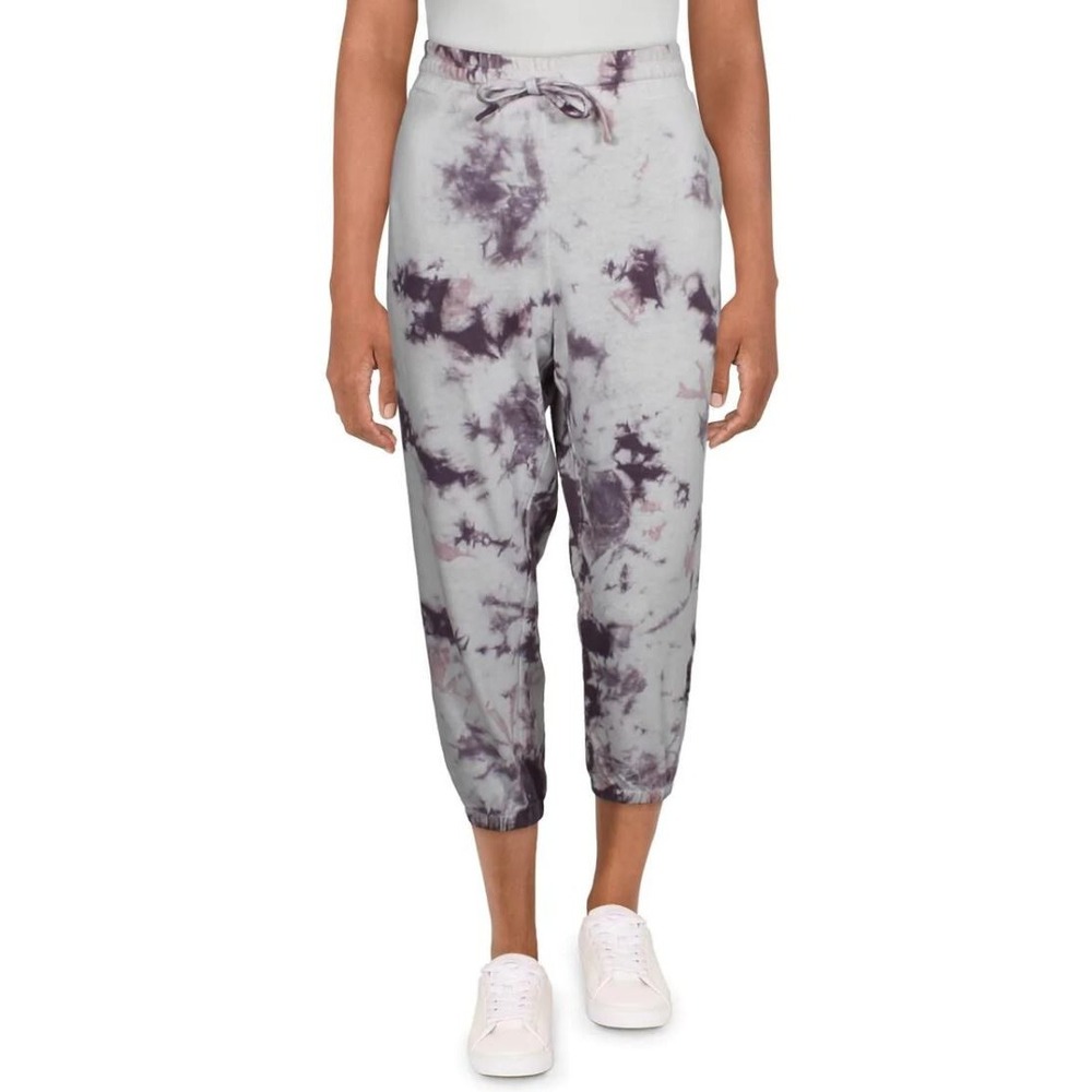 Splendid women sweatpants RS1A12X MVM white purple tie dye sz M $128